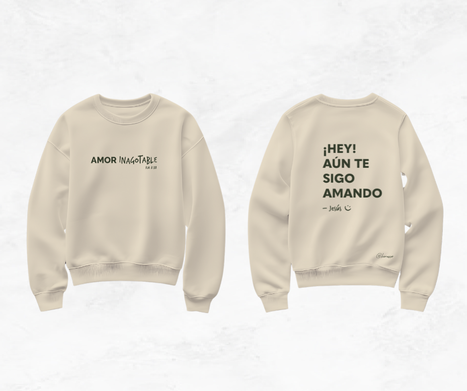 Hoodie sin capucha - Amor Inagotable